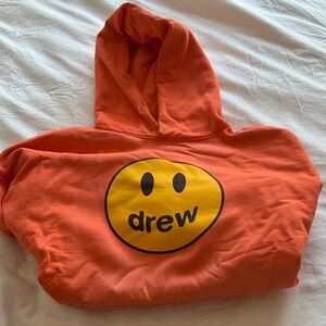 Drew house Hoodie in Orange (Smiley Logo, small)